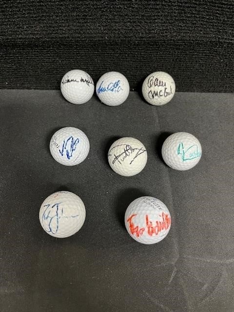 Signed Golf Balls w/Zach Johnson,Hamilton, + (1 of 2)