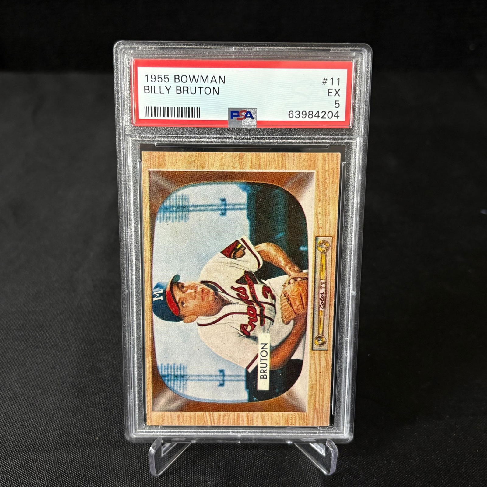 PSA 5 Billy Burton 1955 Bowman (1 of 2)