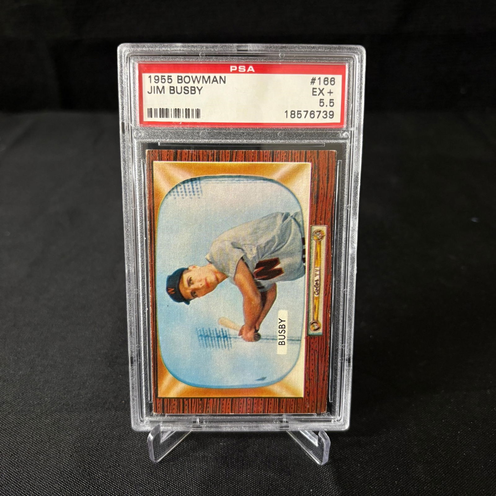 PSA 5.5 Jim Busby 1955 Bowman (1 of 2)