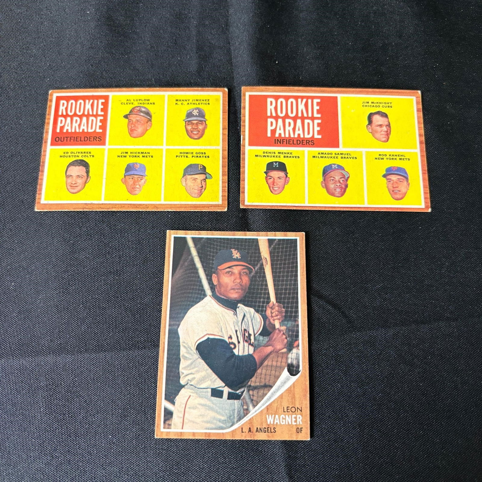 1962 Topps Rookie out/ Infielders, Leon Wagner (1 of 2)