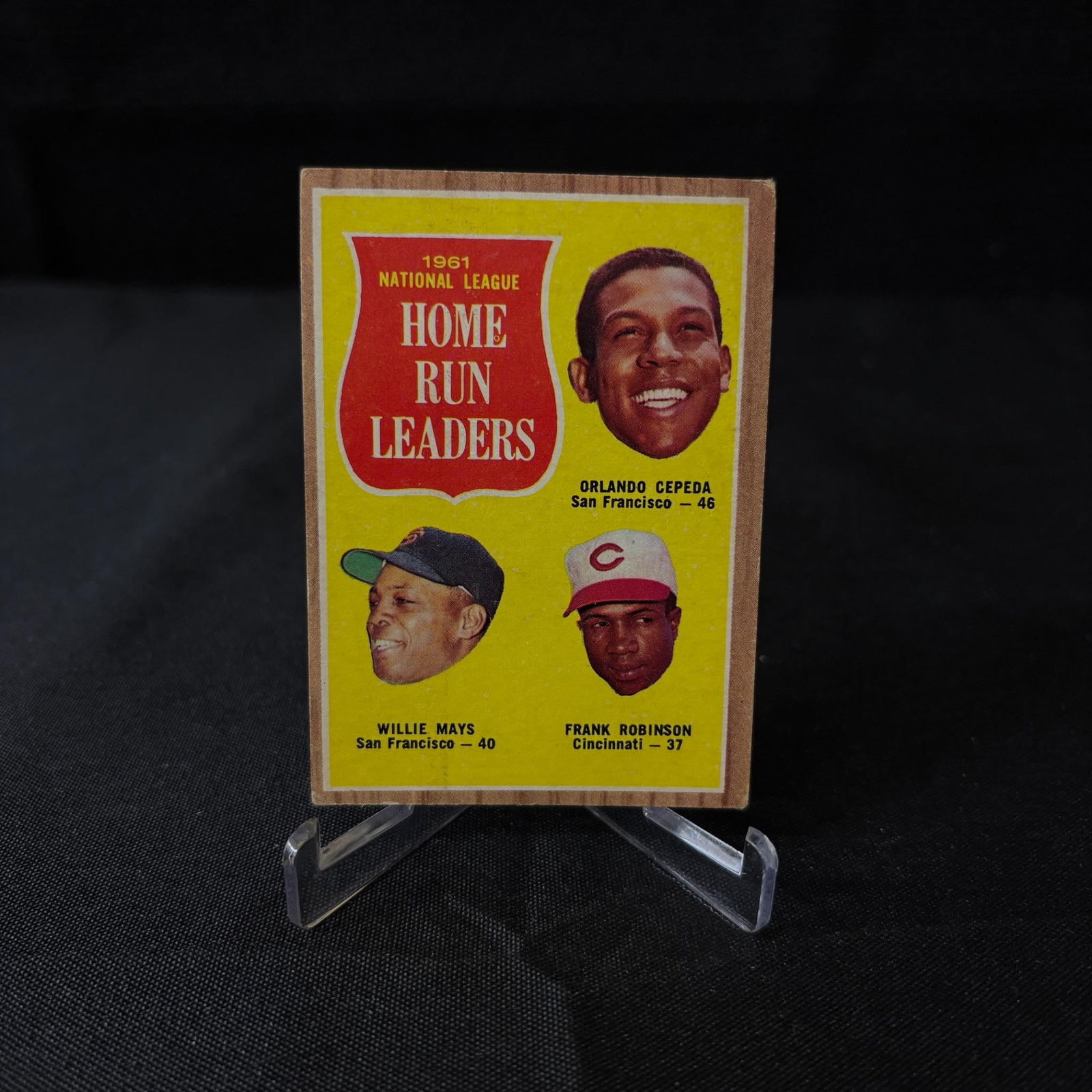 1962 Topps Home run Leaders Baseball Card (1 of 2)