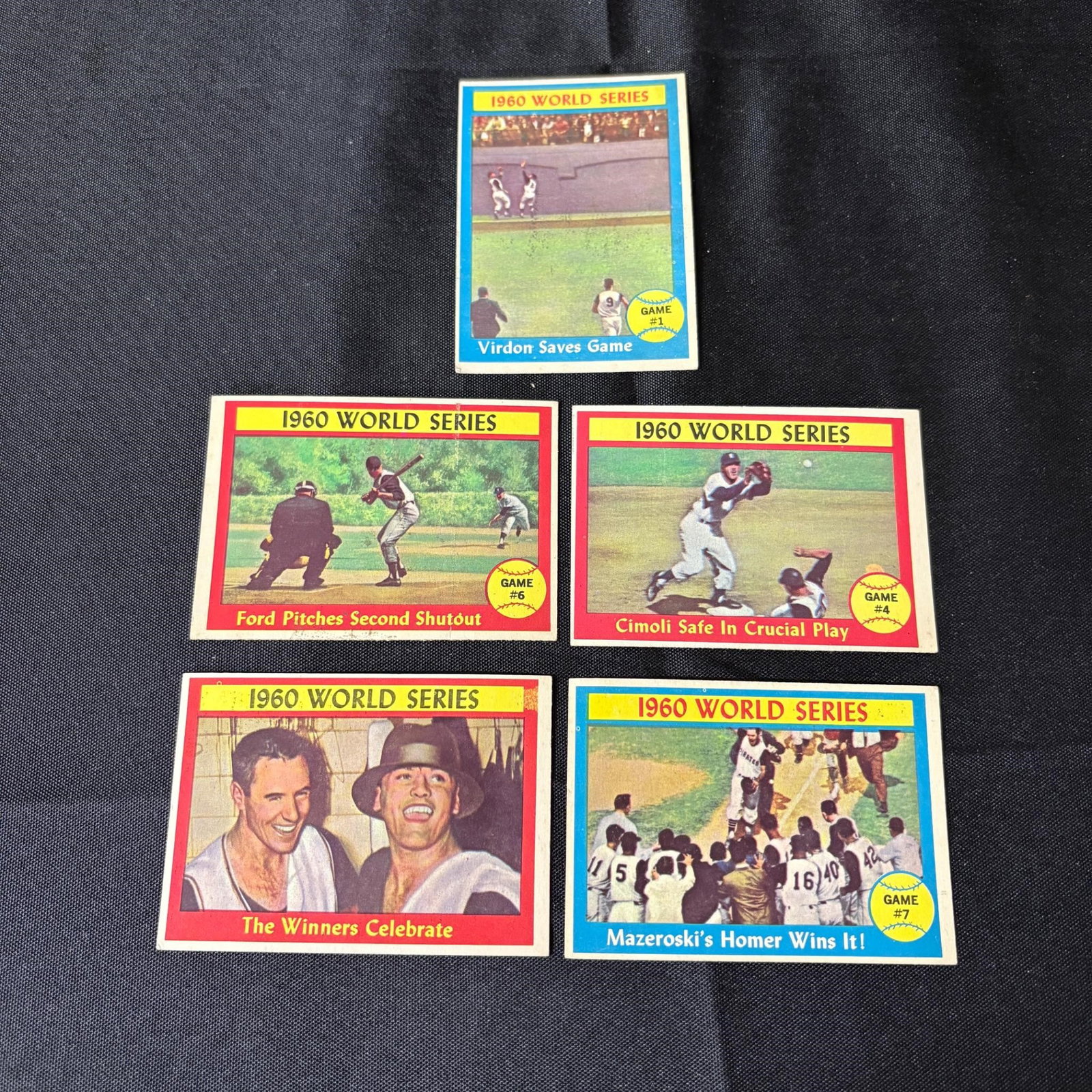 Topps 1960 World Series Baseball Cards: We are a veteran owned company. Please look at photos carefully. All items are available for virtual preview by appointment. As a result, all sales are final. All estimate values are just estimates an