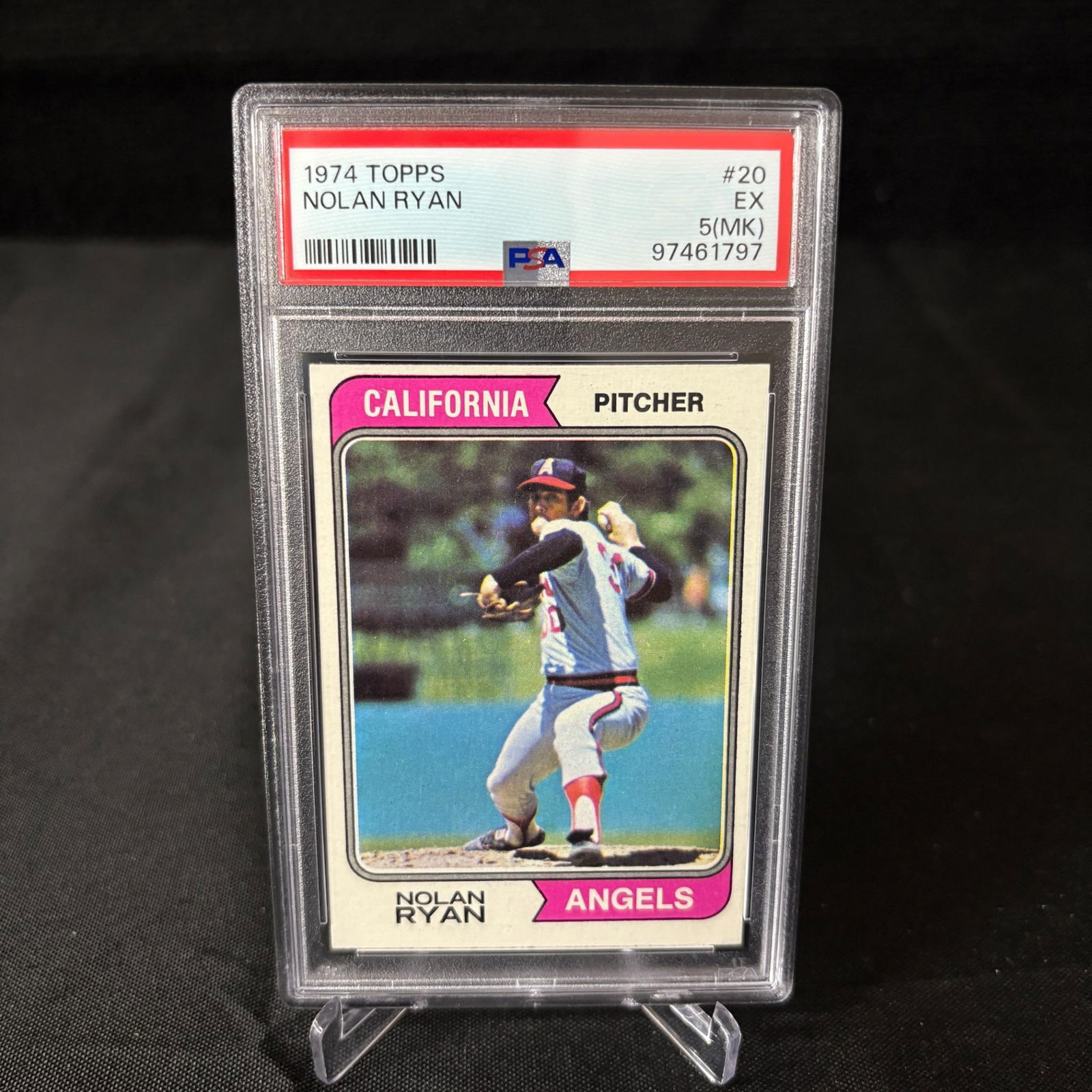 Nolan Ryan 1974 Topps PSA 5 (MK) Baseball Card (1 of 2)