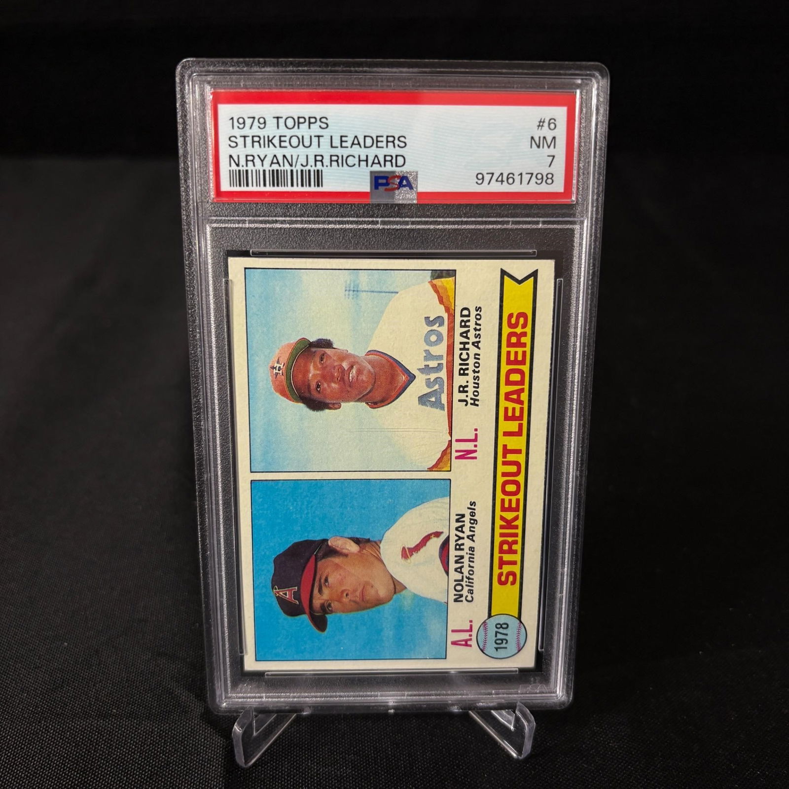 PSA 7 Strikeout Leaders, Nolan Ryan, 1979 Topps (1 of 2)