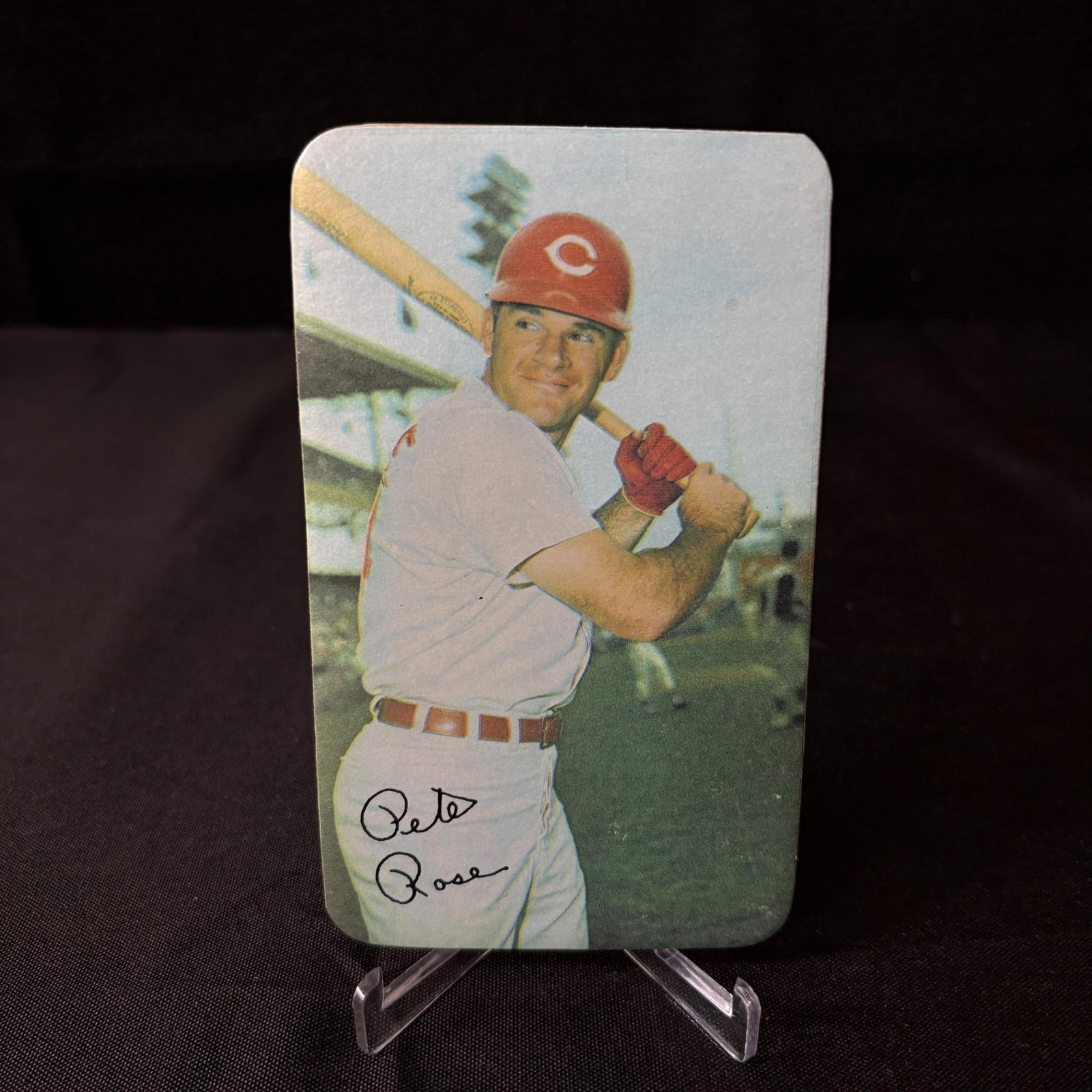 Pete Rose 1970 Topps Jumbo #34: We are a veteran owned company. Please look at photos carefully. All items are available for virtual preview by appointment. As a result, all sales are final. All estimate values are just estimates an
