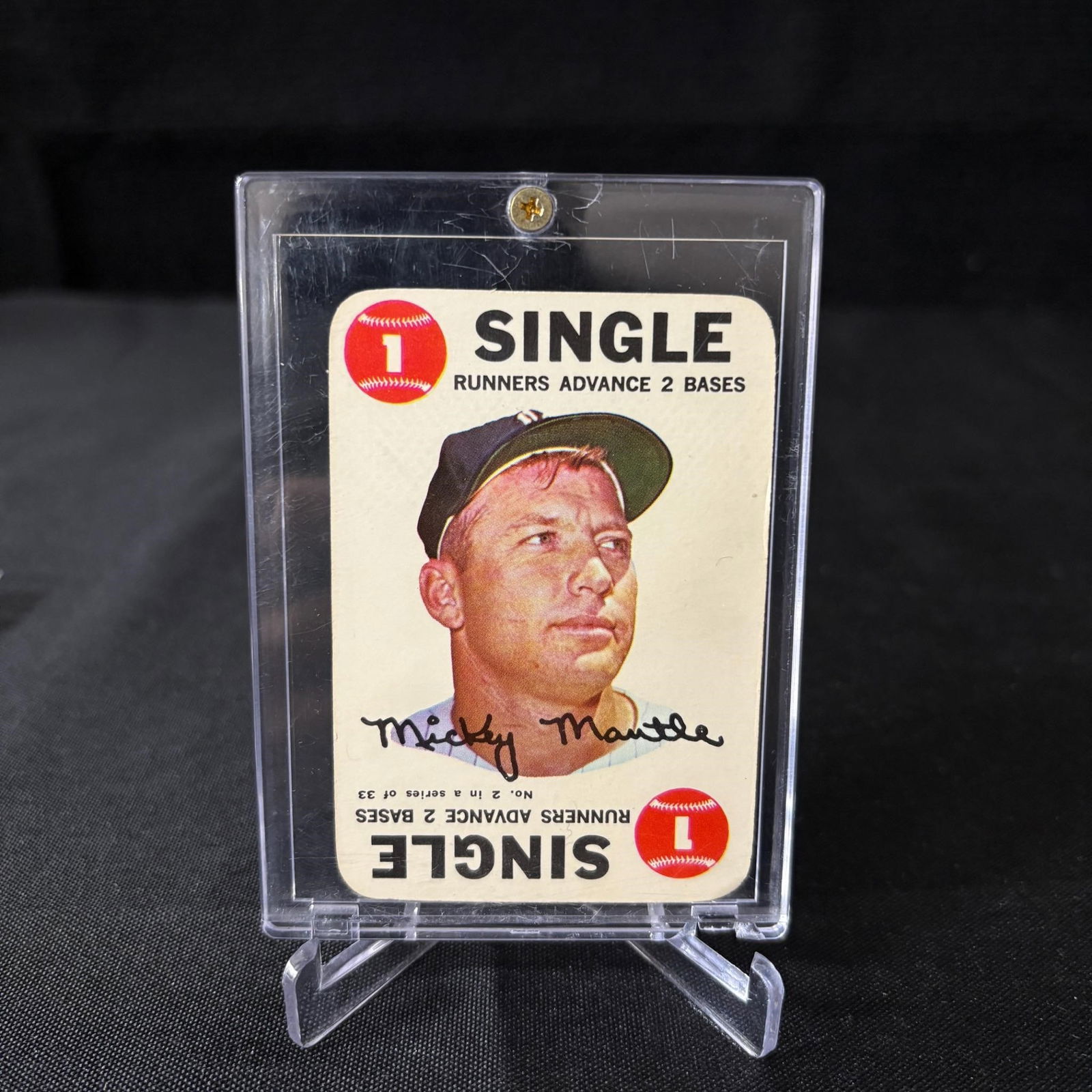 Mickey Mantle 1968 Topps Game Baseball Card (1 of 2)
