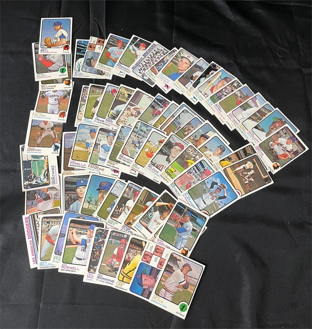 1973 Topps Baseball Card Lot Aprx. 60 cards (1 of 1)
