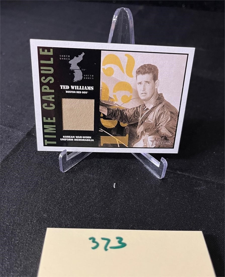 Ted Williams Korean War Worn Swatch: We are a veteran owned company. Please look at photos carefully. All items are available for virtual preview by appointment. As a result, all sales are final. All estimate values are just estimates an