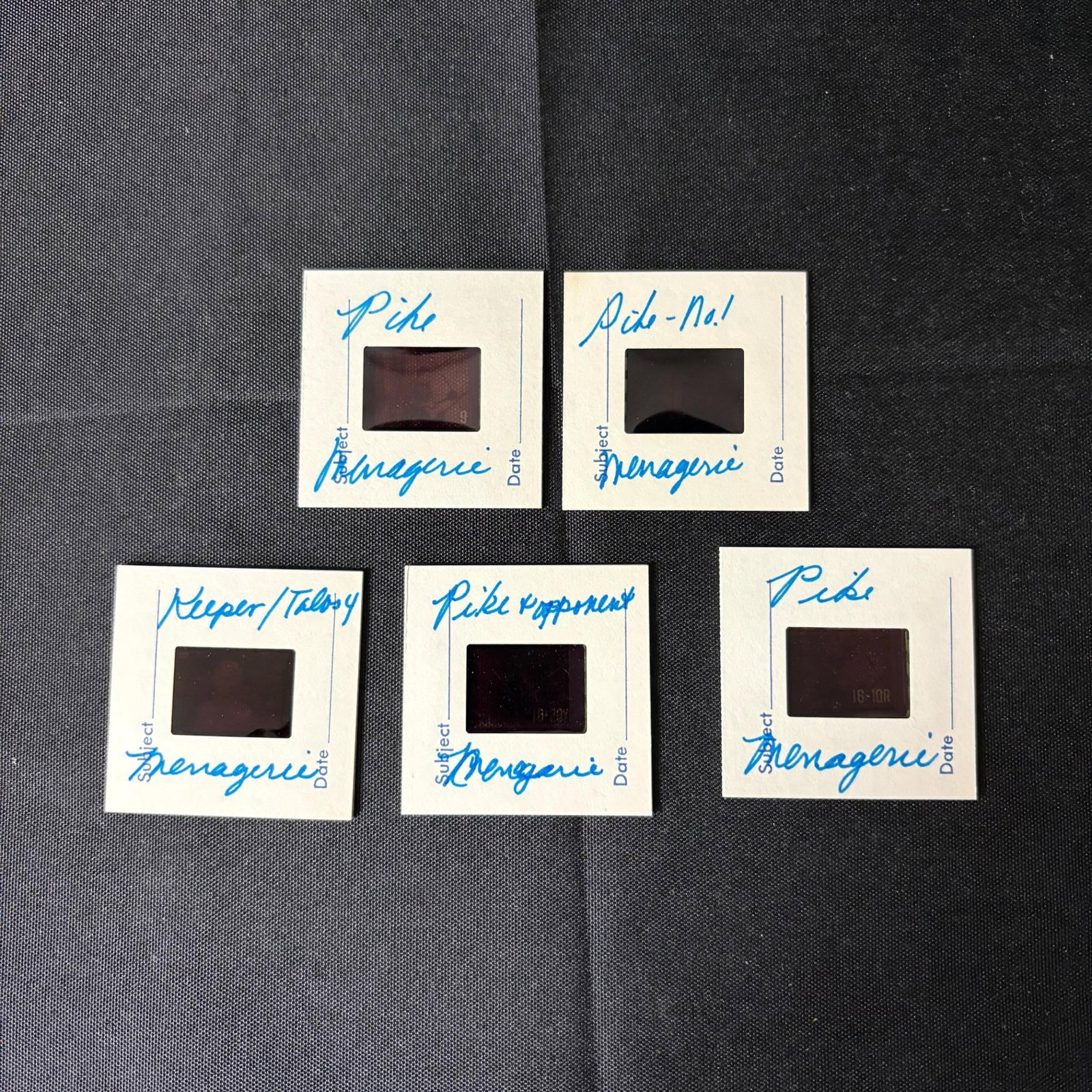 Star Trek Original Series 16mm Production Cells: From the Episode, Menagerie comes these series of original production film cells. Each cell has been carefully placed in slide protectors. From the estate of a secretary that worked for Gene Rodenberr