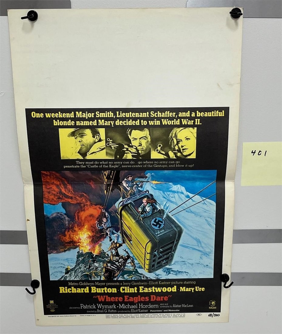 Clint Eastwood Where Eagles Dare Window Card (1 of 3)