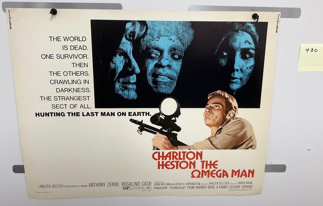 Charlton Heston Omega Man Movie Poster (1 of 1)