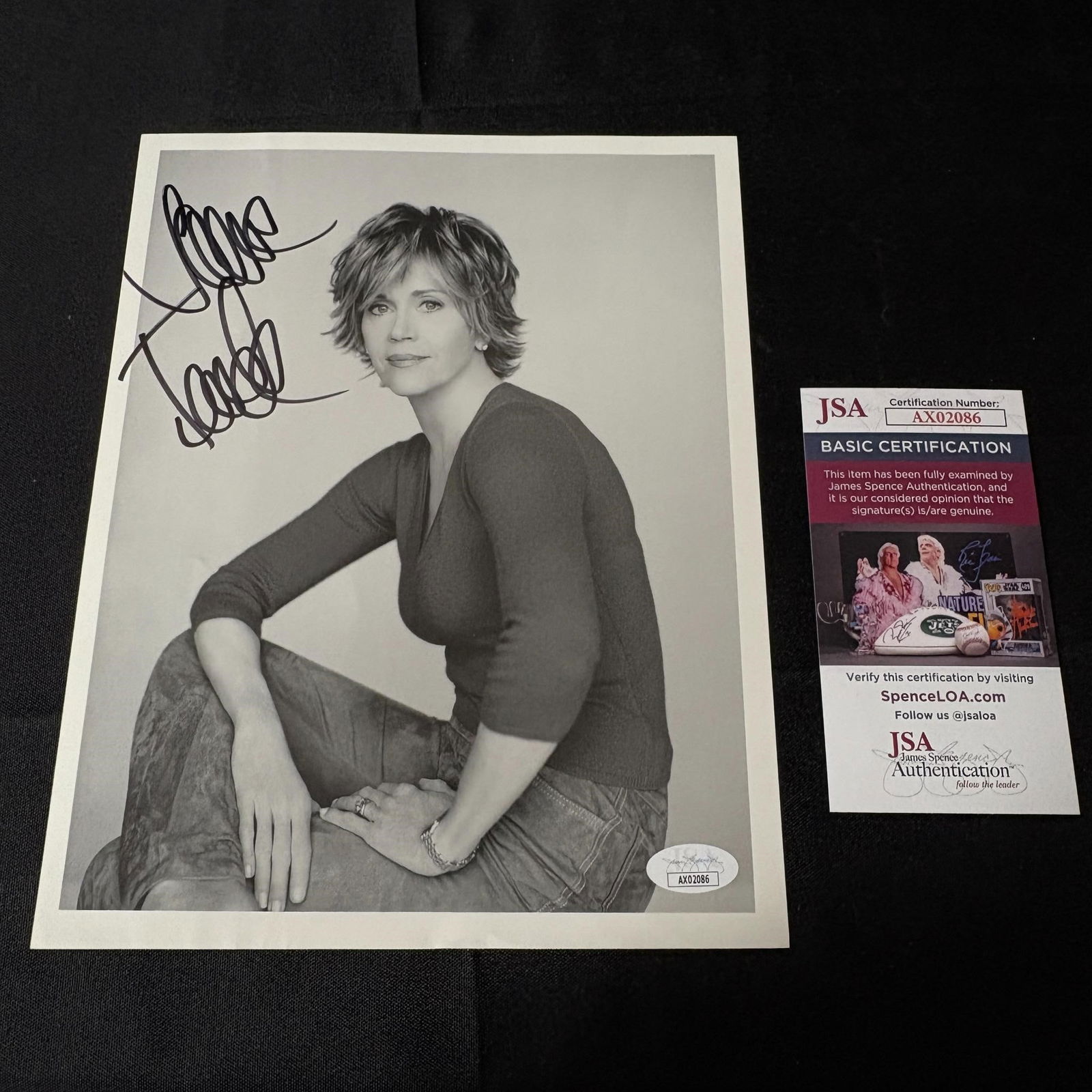 Jane Fonda Signed Photo, JSA COA (1 of 2)