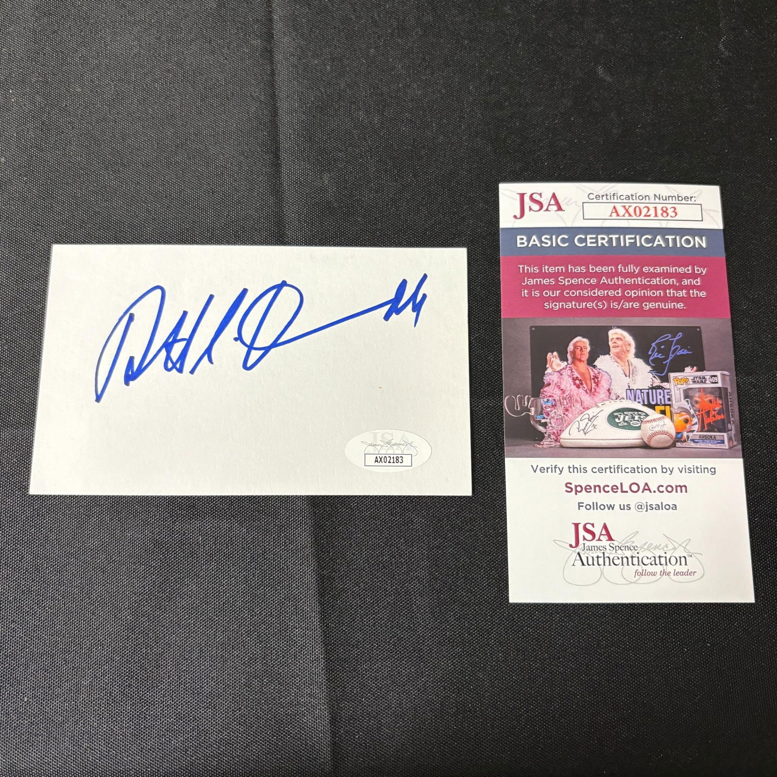 Robert Duvall Signed Index Card, JSA COA (1 of 2)