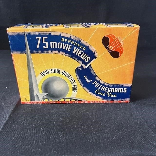 1939 New York World' Fair 100 Movie Views CIP: 1939 New York World' Fair 100 Movie Views Pathegrams Cine Vue Original Box Set Complete in Box We are a veteran owned company. Please look at photos carefully. All items are available for virtual prev