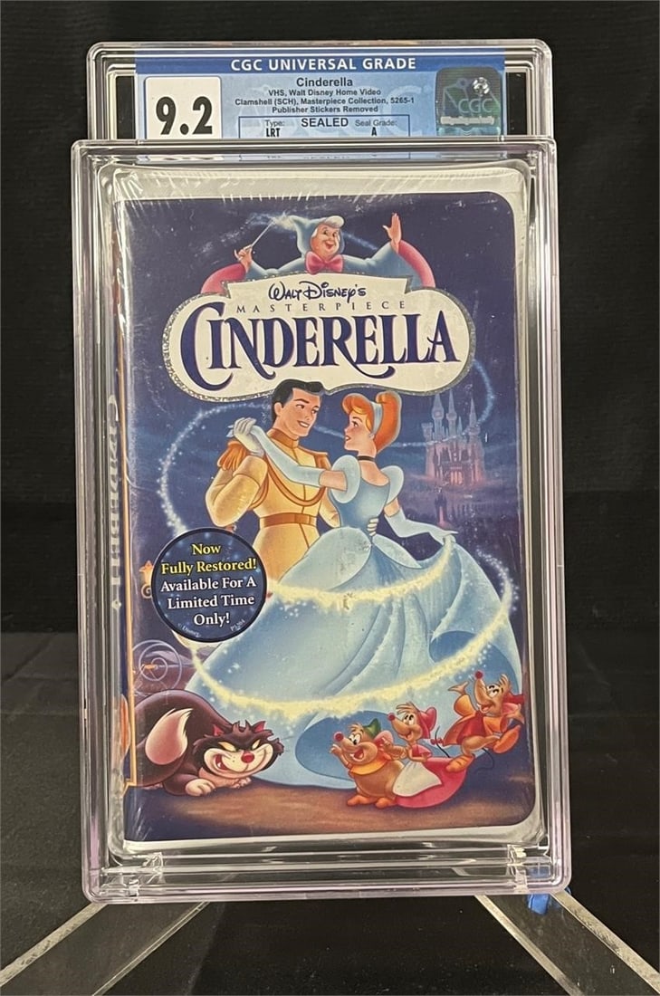 Disney's Cinderella Sealed NIB VHS CGC 9.2 (1 of 1)