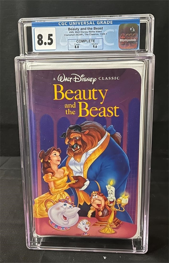 Beauty & the Beast Black Diamond VHS CGC 8.5: Black Diamond "The Classics" Edition Complete in Box VHS Graded 8.5 with a media grade of a stellar 9.6 We are a veteran owned company. Please look at photos carefully. All items are available for vir