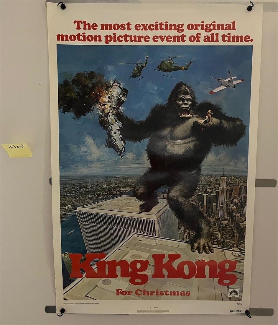 King Kong 76/212 Original One Sheet Movie Poster + (1 of 8)