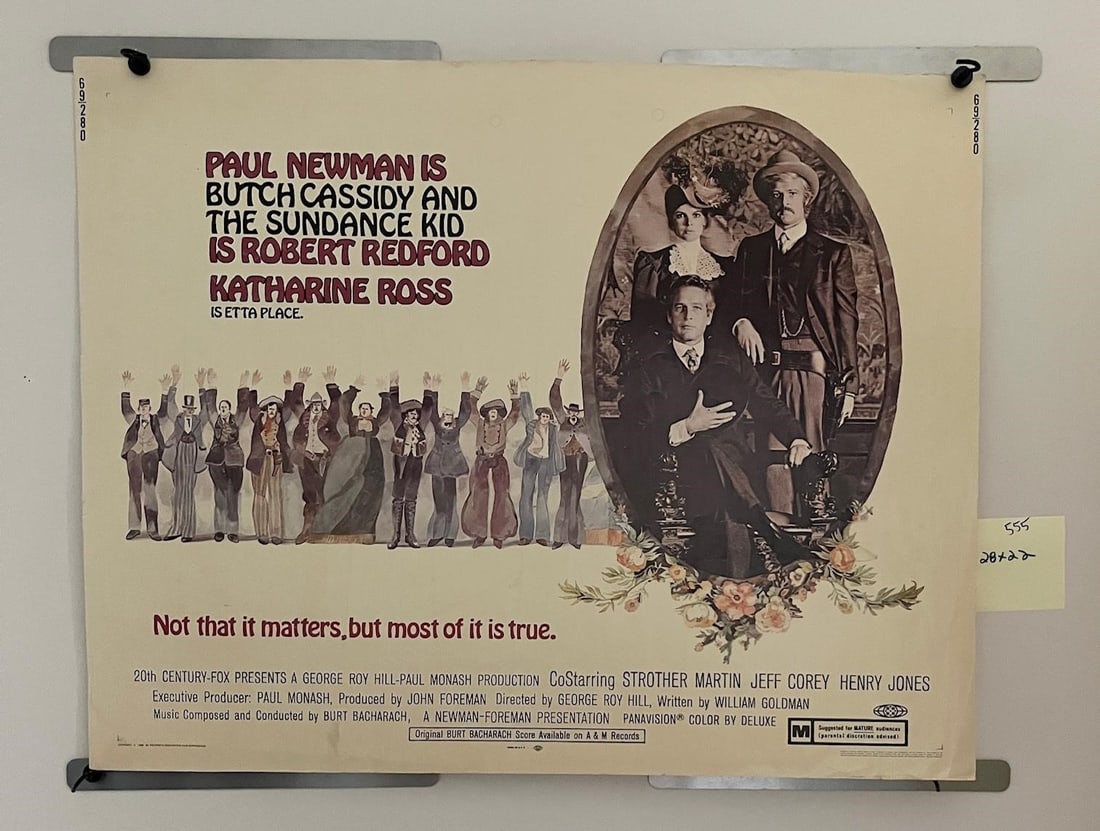 Butch Cassidy & Sundance Kid Original Half-Sheet (1 of 1)