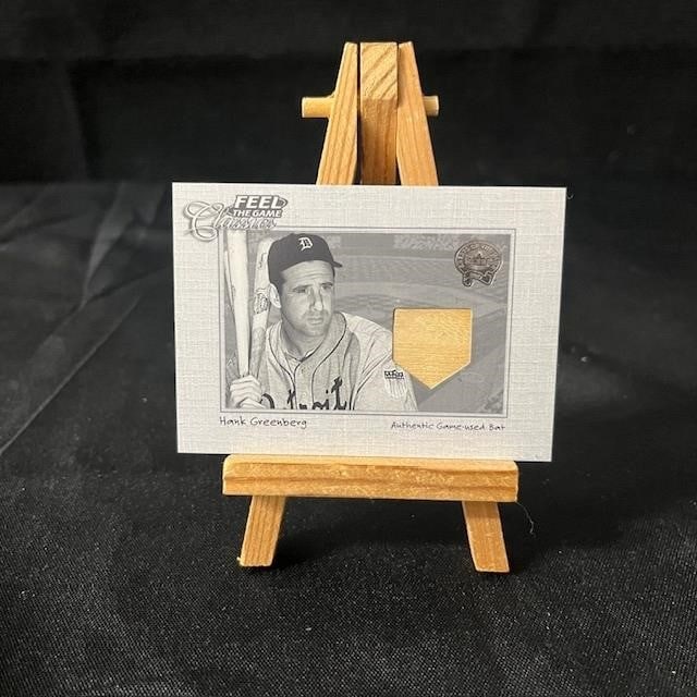 Hank Greenberg Game Used Bat Baseball Card (1 of 2)