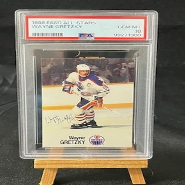 Wayne Gretzky 1988 ESSO All-Stars PSA 10: We are a veteran owned company. Please look at photos carefully. All items are available for virtual preview by appointment. As a result, all sales are final. All estimate values are just estimates an