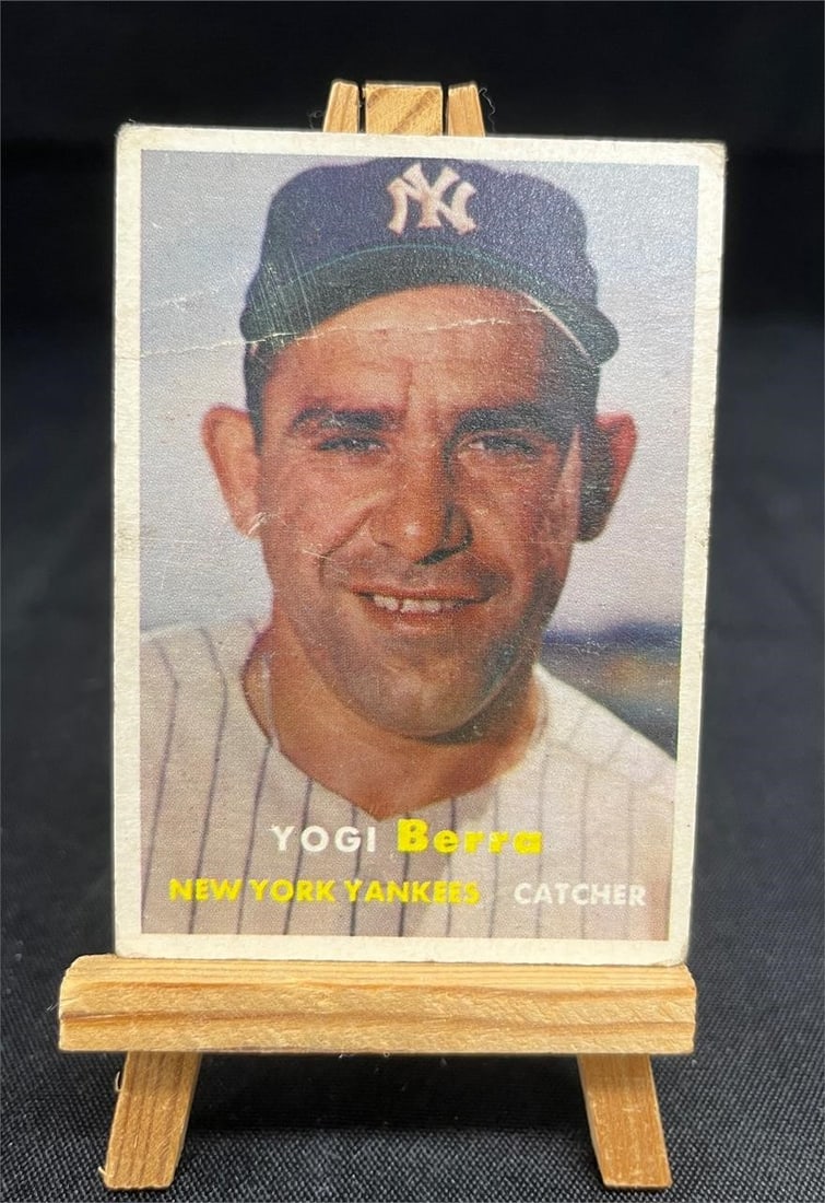 yogi Berra 1957 Topps Baseball Card #2 (1 of 2)