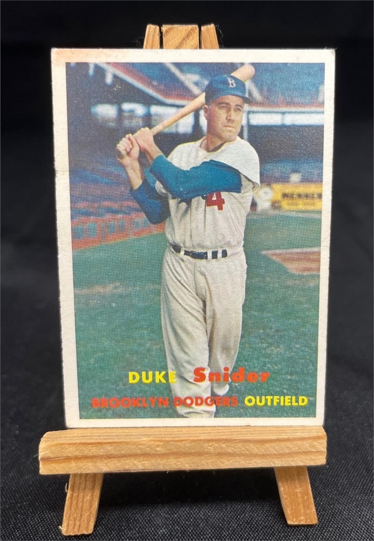 Duke Snider 1957 Topps Baseball Card #170 (1 of 2)