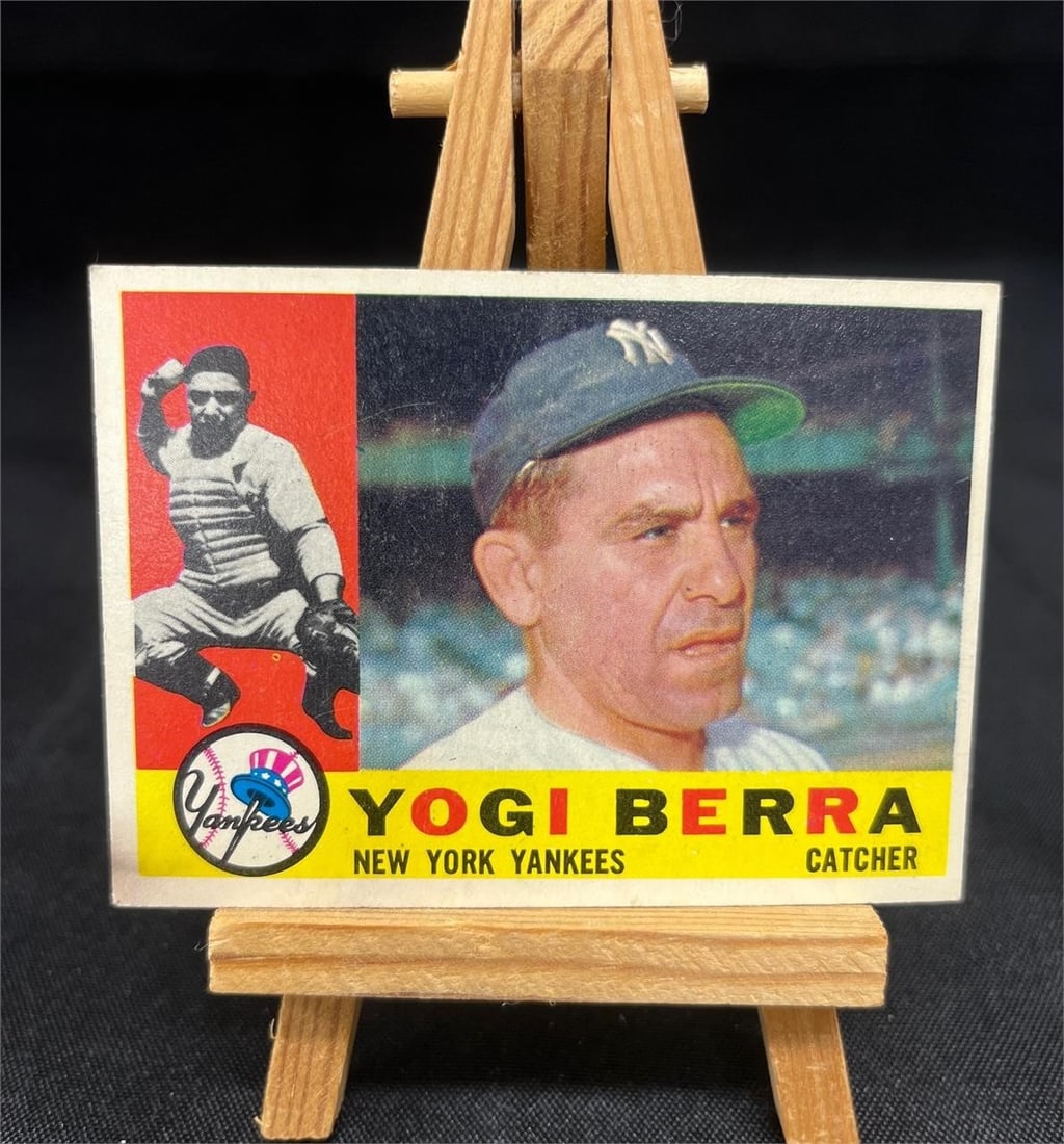 Yogi Berra 1960 Topps Baseball Card #480: We are a veteran owned company. Please look at photos carefully. All items are available for virtual preview by appointment. As a result, all sales are final. All estimate values are just estimates an