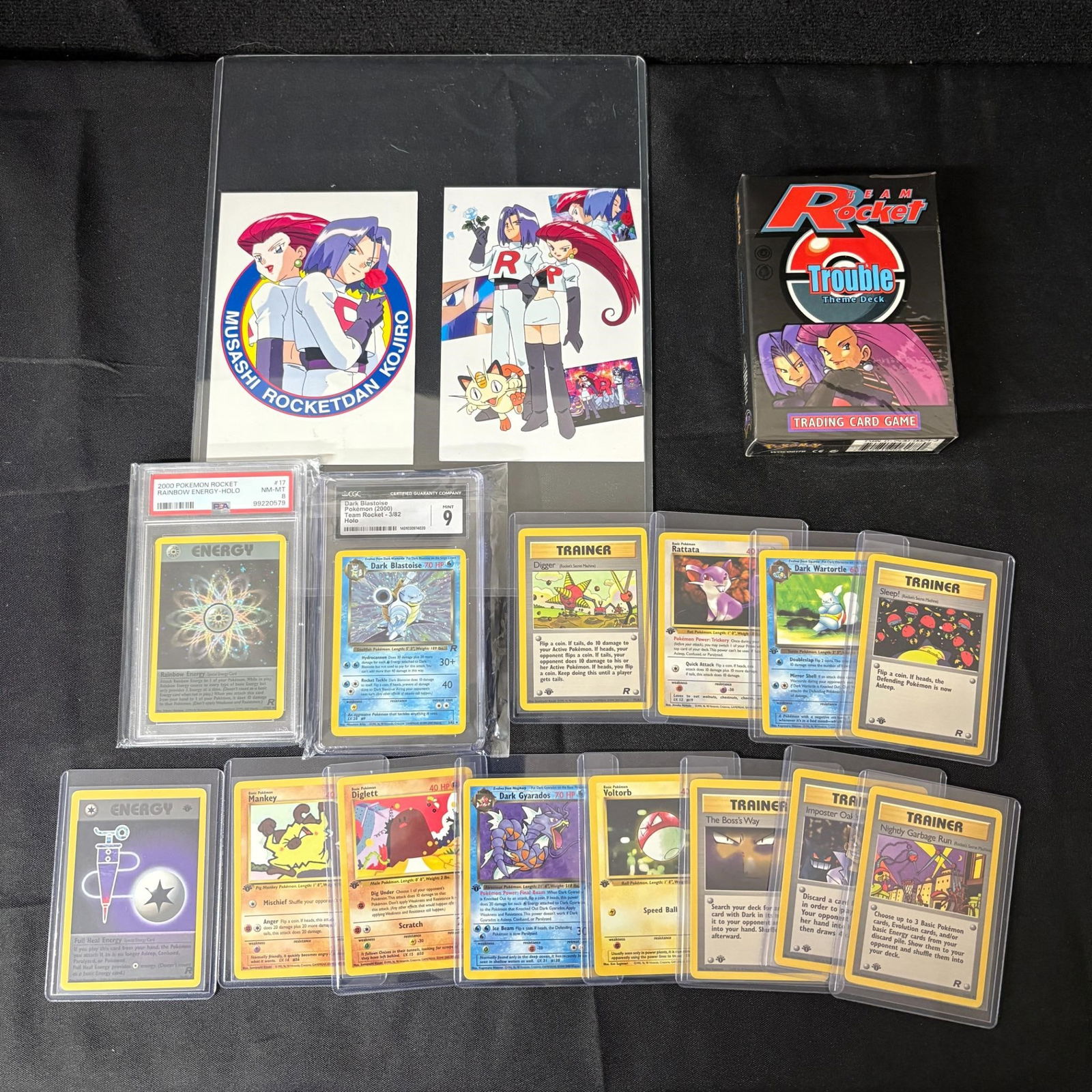 Sealed Trouble Theme Deck, CGC 9 Dark Blastoise ++ (1 of 9)