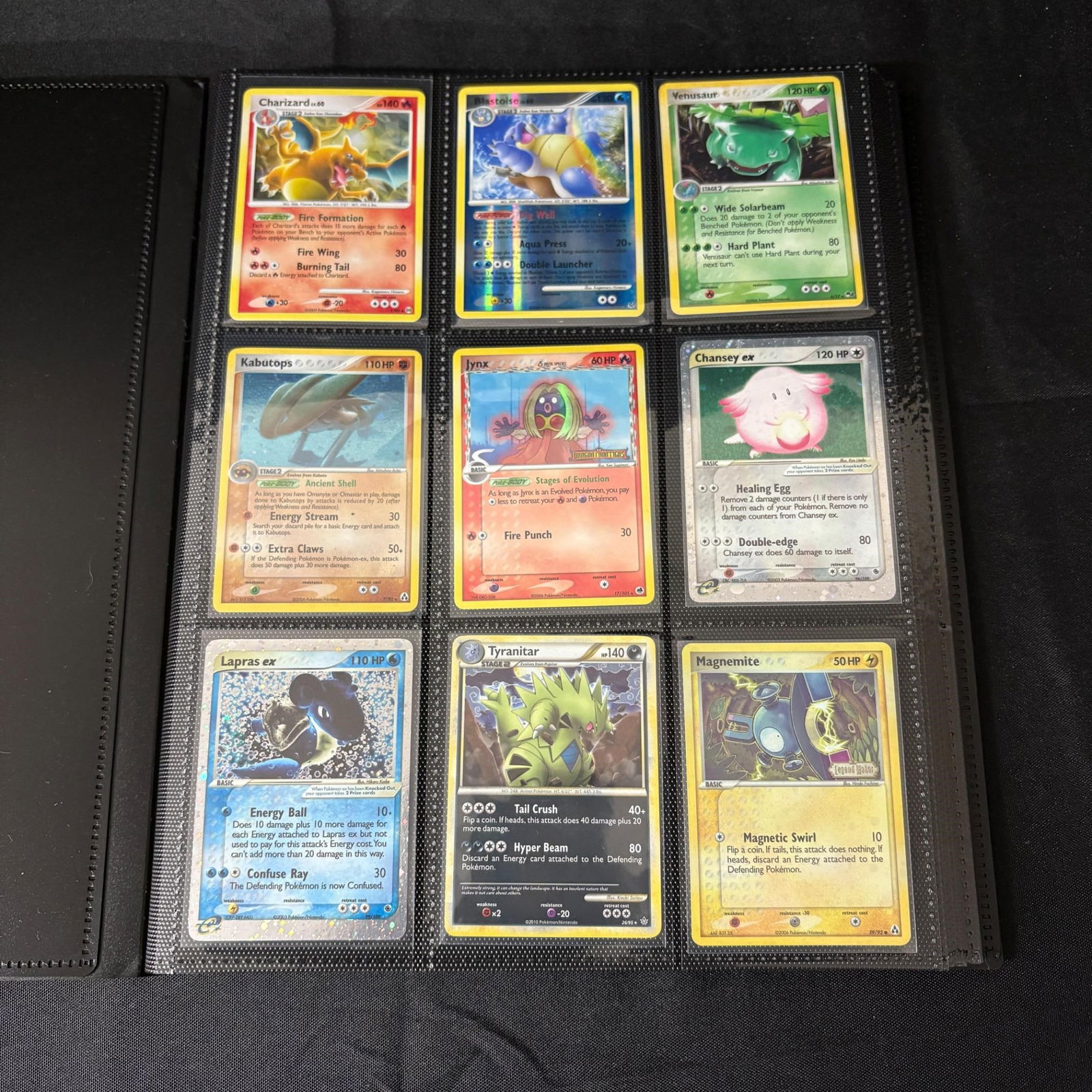 Early Pokemon Card Binder, Charizard, Lapras EX (1 of 12)