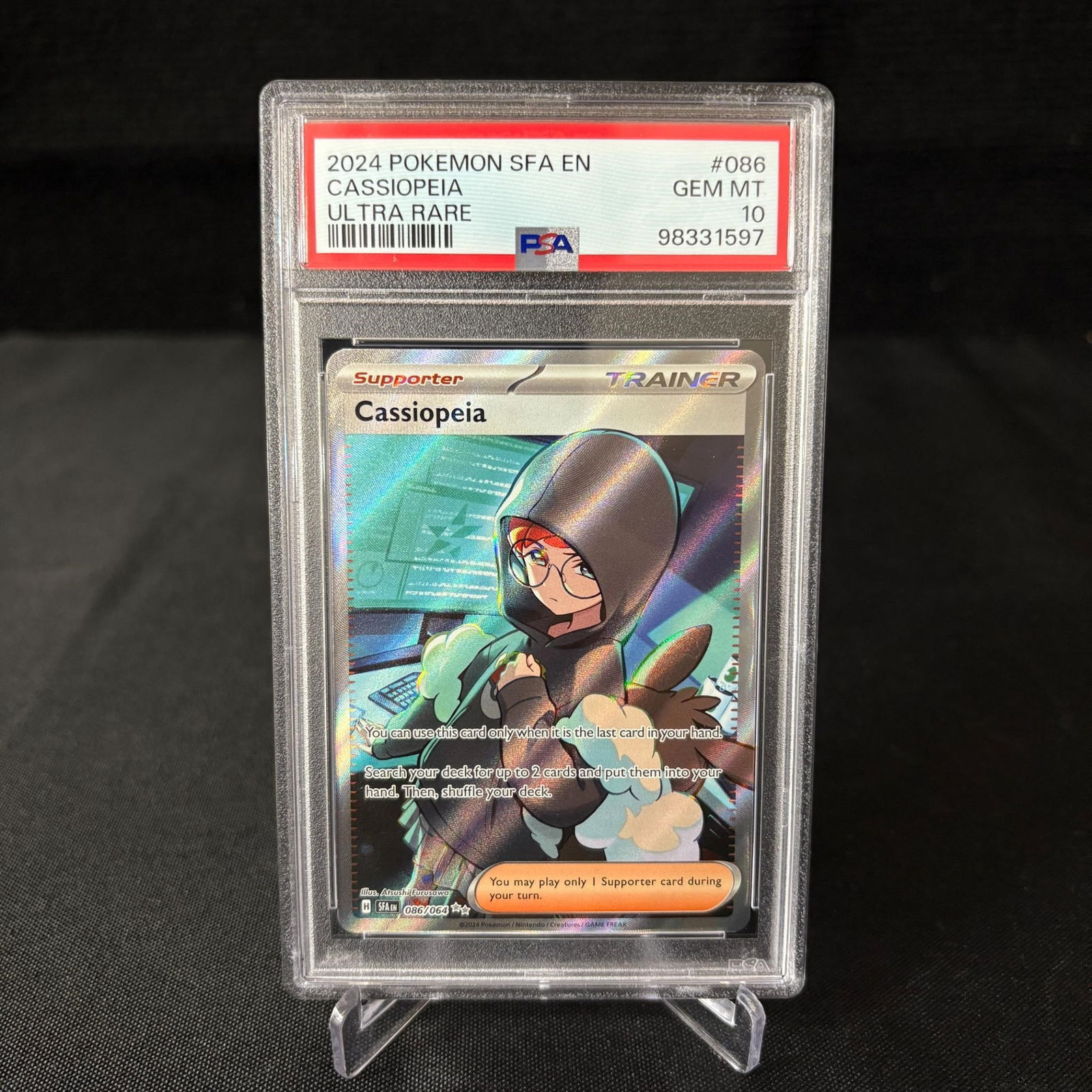 PSA 10 Cassiopeia Ultra Rare Pokemon Card (1 of 2)