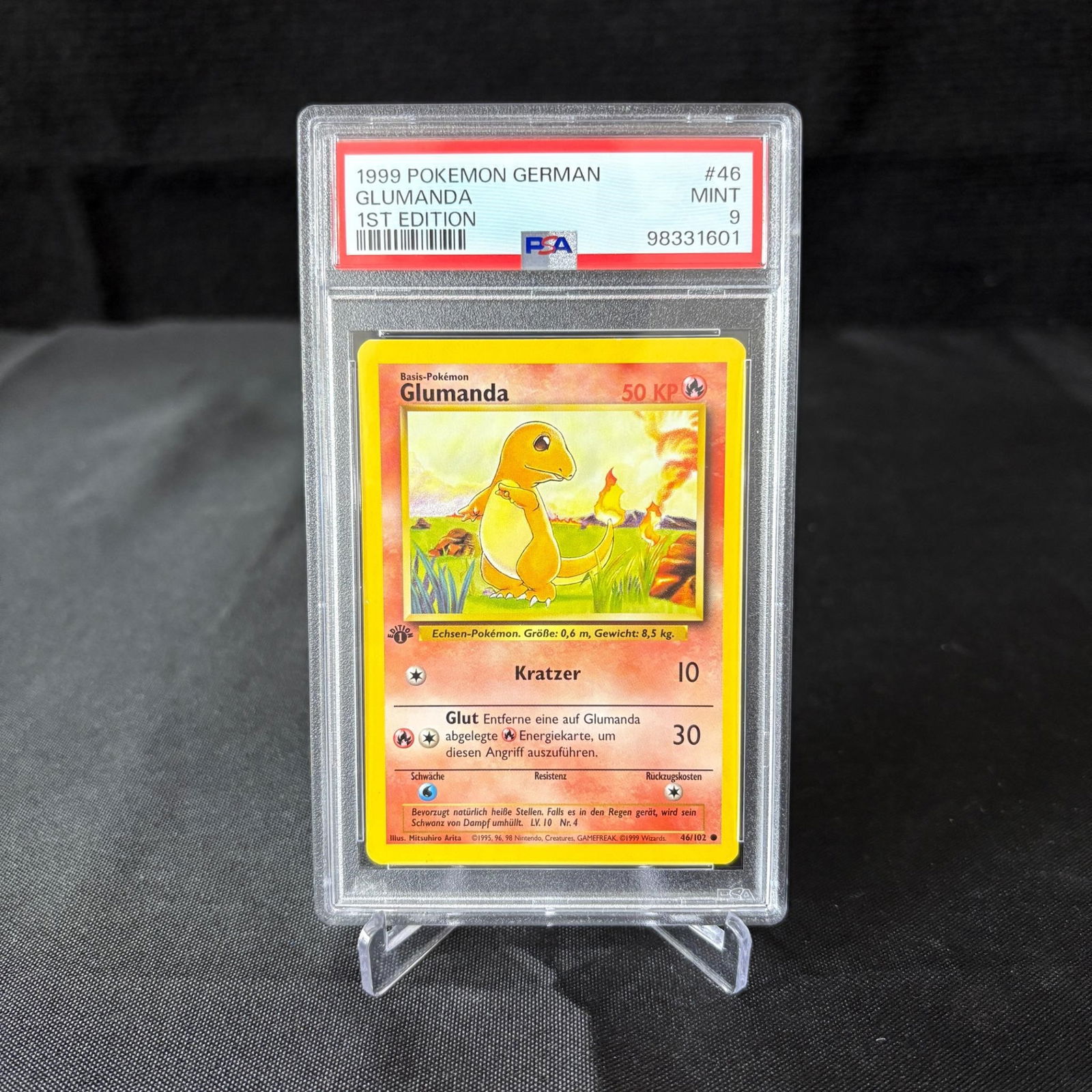 PSA 9 Glumanda 1st Edition German Base Set (1 of 2)