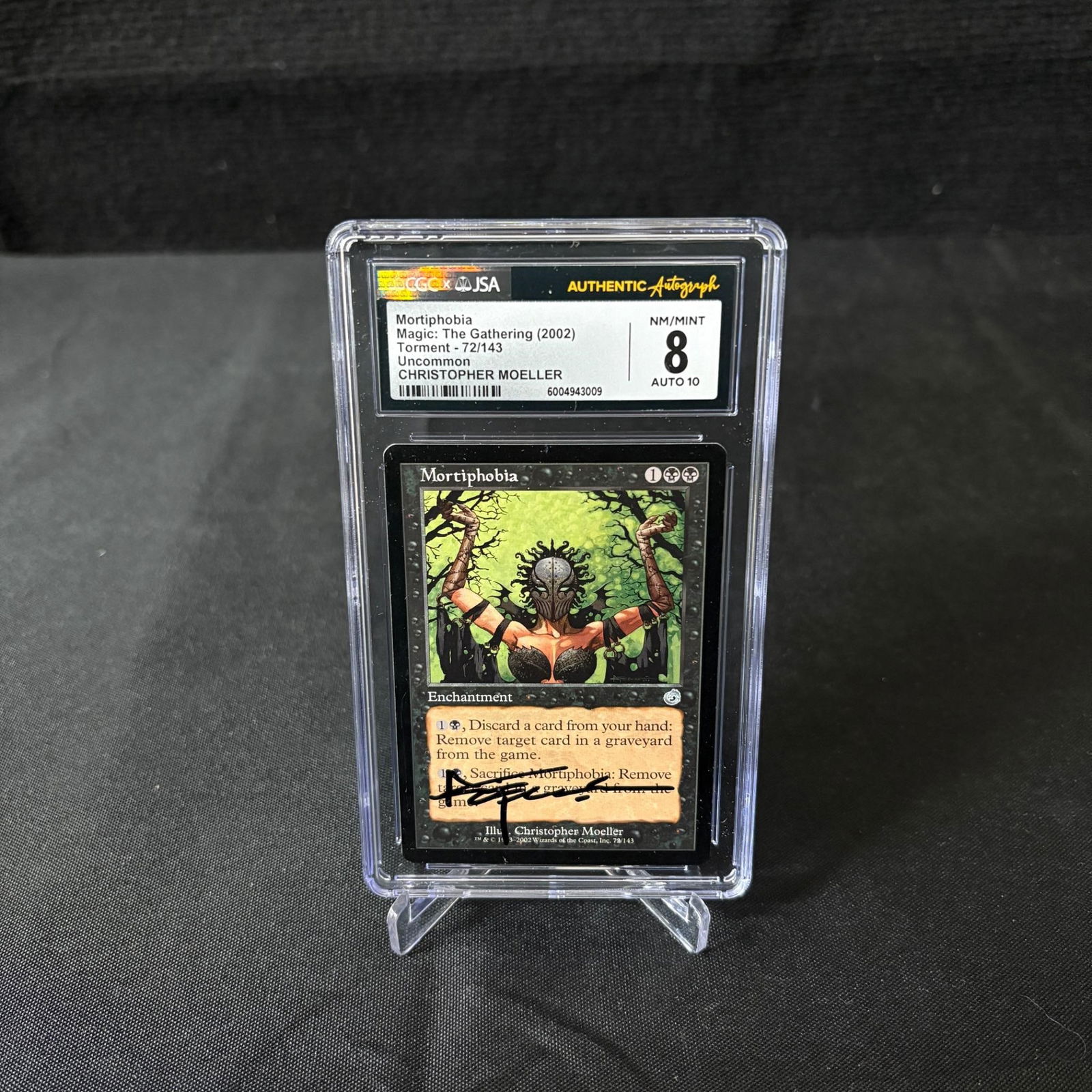 CGC/JSA Mortiphobia, Christopher Moeller Auto (1 of 3)