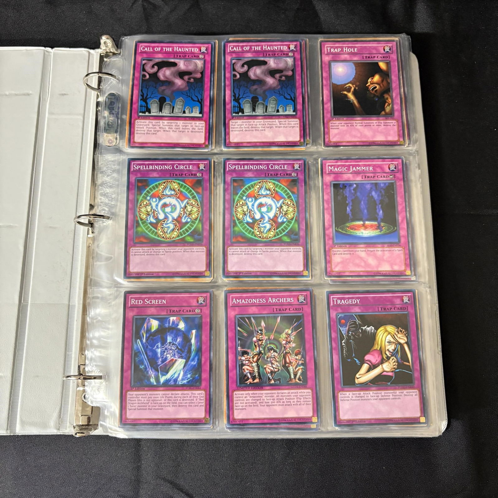 Yu-Gi-Oh card binder, Trap Cards (1 of 10)