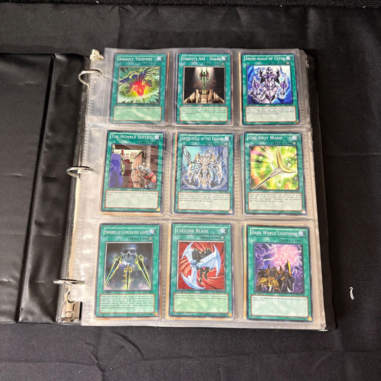 Yu-Gi-Oh card binder, Spell Cards (1 of 8)