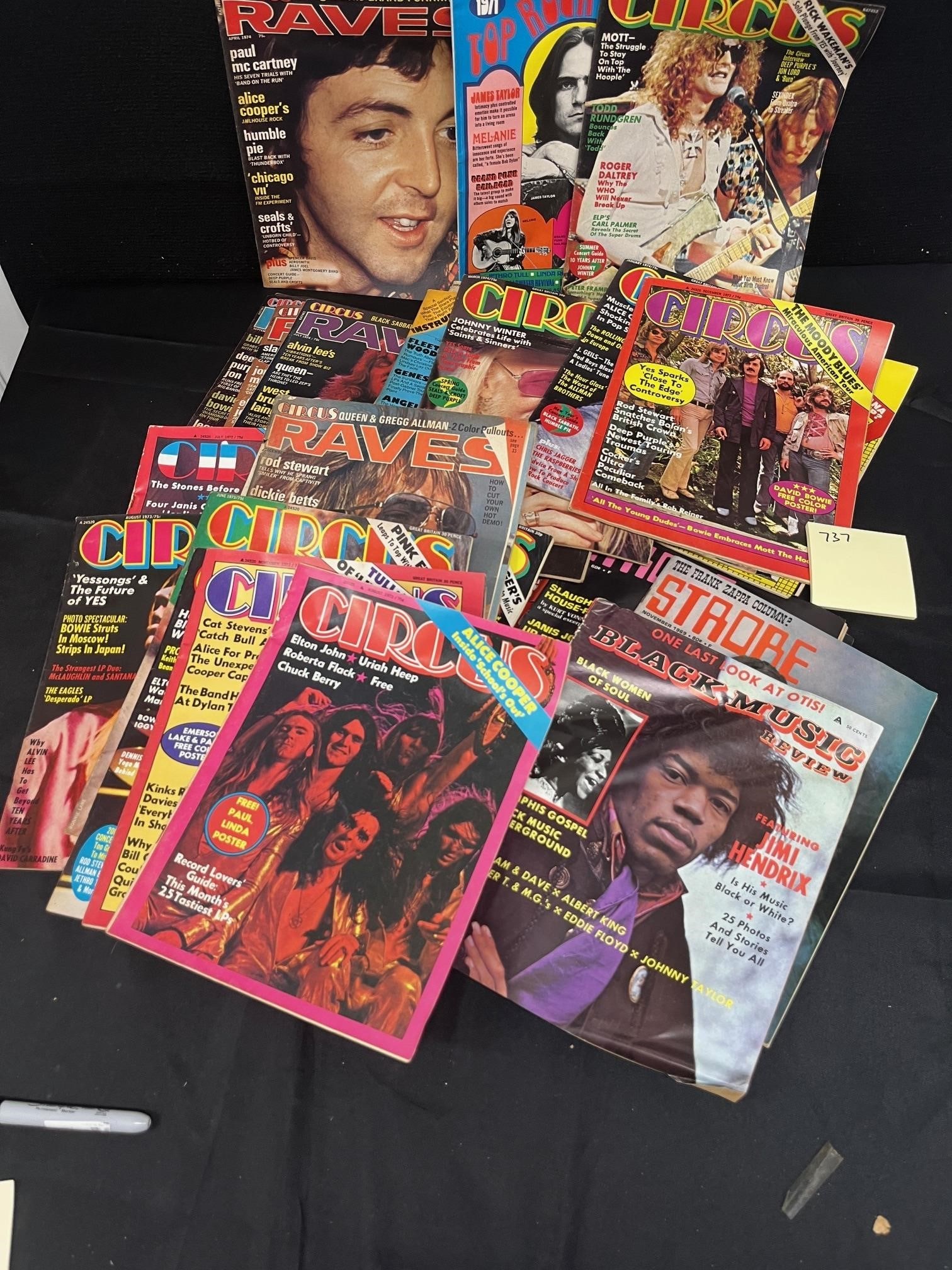 Large Lot of 1970's Circus Music Magazines: We are a veteran owned company. Please look at photos carefully. All items are available for virtual preview by appointment. As a result, all sales are final. All estimate values are just estimates an