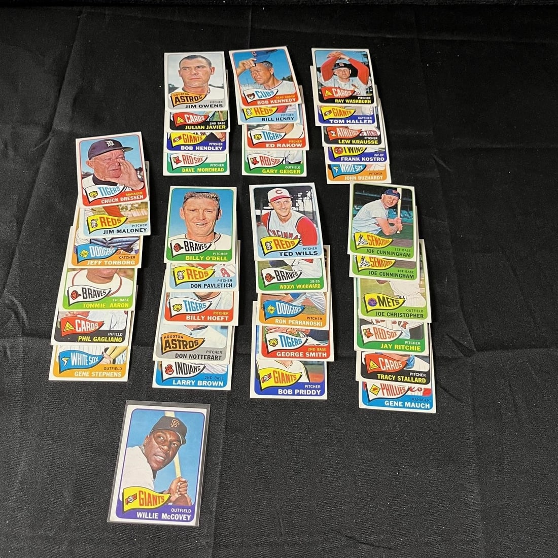 1965 Topps Baseball Card Lot w/Willie McCovey (1 of 1)