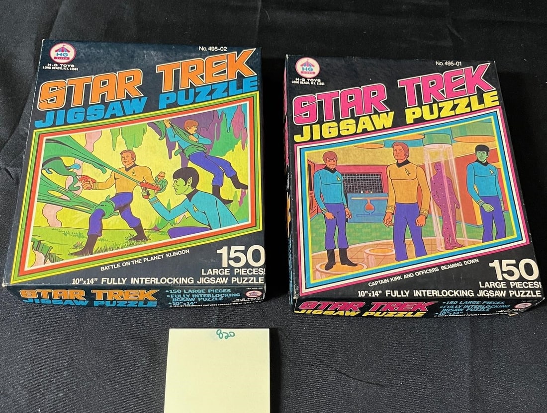 Star Trek Jigsaw Puzzles 1974 Vintage (1 of 3)