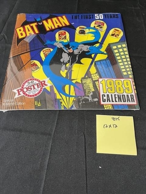 Sealed Batman 1989 Calendar (1 of 2)