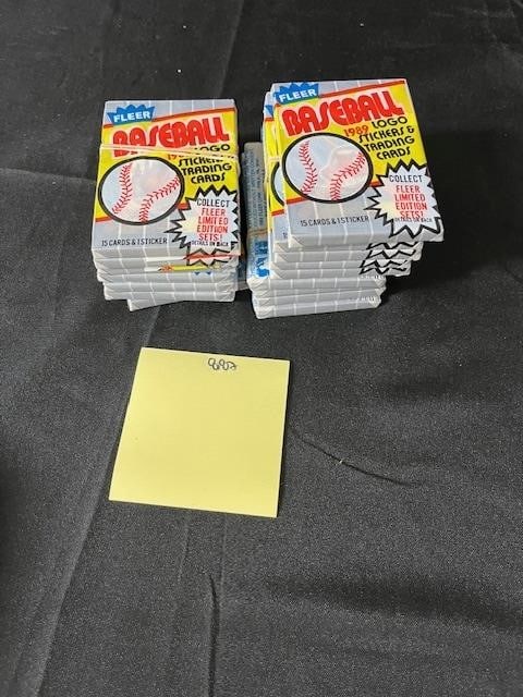 1980's Fleer, Donruss Unopened Baseball Card Packs (1 of 2)