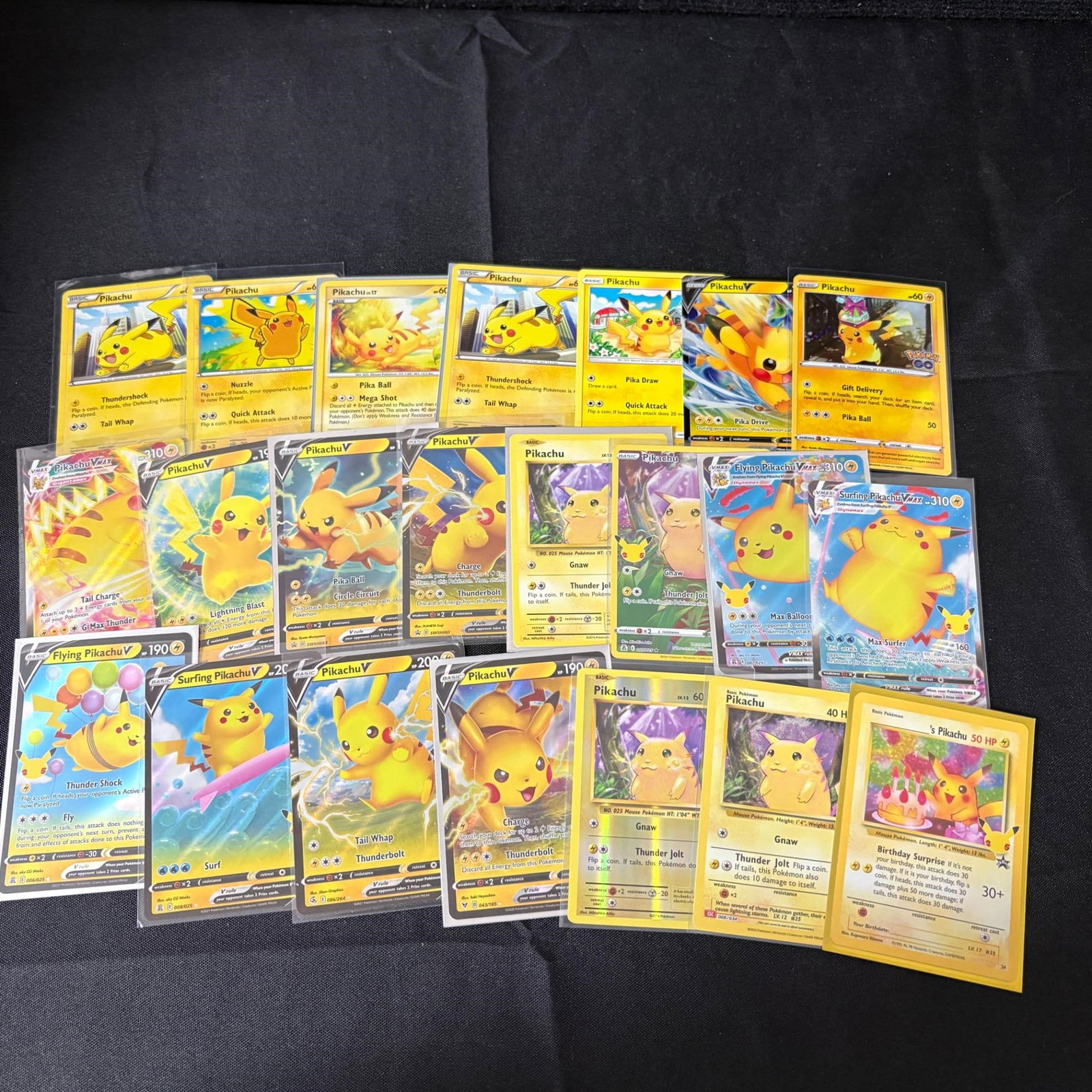 Pikachu Pokemon Card lot, Birthday (1 of 4)