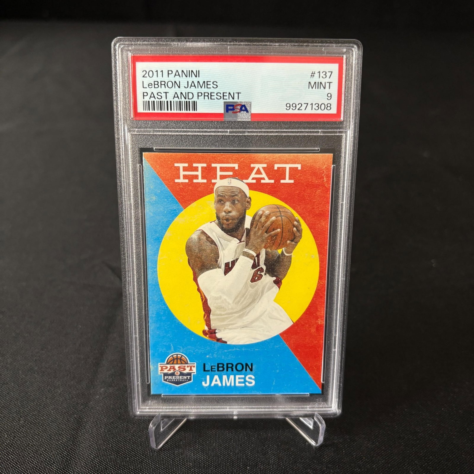 Lebron James 2011 Panini Basketball Card PSA 9 (1 of 2)