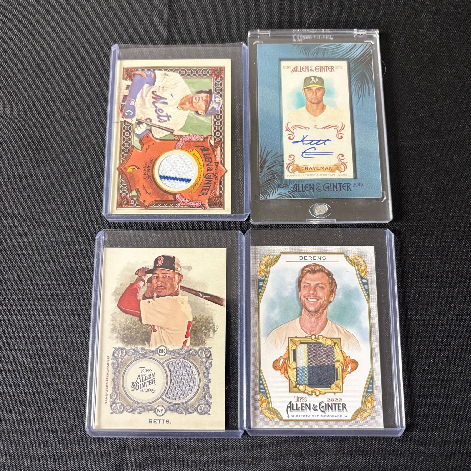 Group of Allen & Ginter Game Used & Auto Cards (1 of 2)