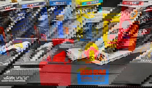 Group of Large PEZ Dispensers LE NIB Marvel SW +: New in Box, Limited Edition Large, 18 inch tall Pez Dispensers featuring Star Wars, Marvel, and Disney. Great for the collector or Reseller! Please look at photos carefully. All sales are final. Item