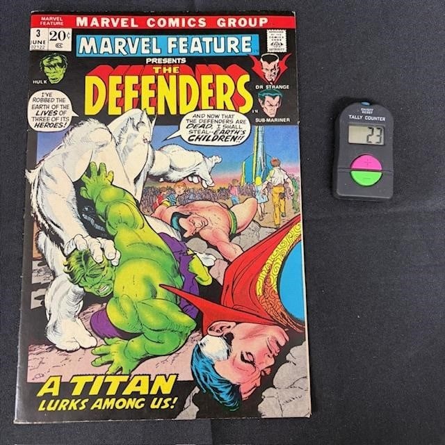 Marvel Feature 3 3rd app Defenders Comic (1 of 2)
