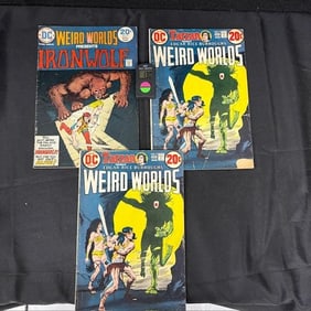 Weird Worlds Bronze Age Comic Lot w/1st Iron Wolf