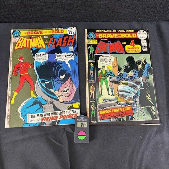 Brave & the Bold Feat. Batman 99 & 100 Comics: We are a veteran owned company. Please look at the Photos Carefully to determine condition of lot. All lots sold as is. Please message if you have any questions. By placing a bid, you agree to the ter