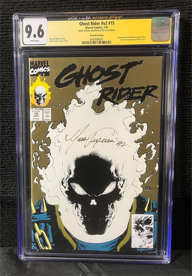 Mark Texeira Full Signature Ghost Rider Comic CGC (1 of 1)
