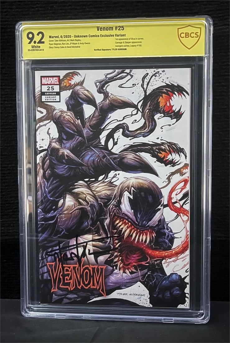 Tyler Kirkham Signed Venom 25 Comic 1st Virus (1 of 1)