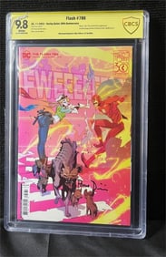 Paul Dini Signed Flash Comic CBCS 9.8 Cracked