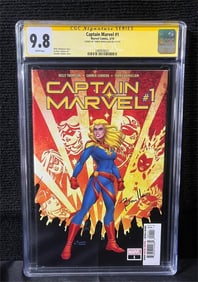 Bonnvillain Signed Captain Marvel 1 Comic CGC 9.8